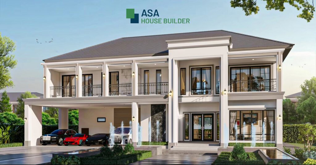 แบบบ้าน 2 ชั้น ASA-289 สไตล์ Luxury | ผู้รับสร้างบ้านขอนแก่น