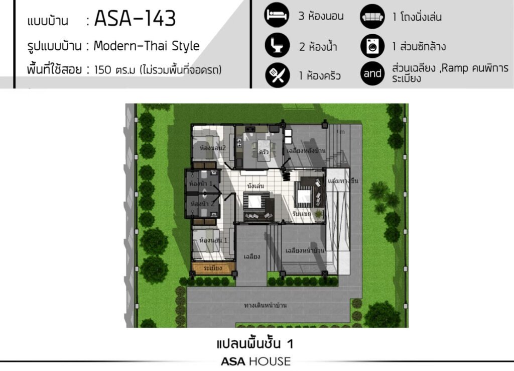 แบบบ้าน ASA-143