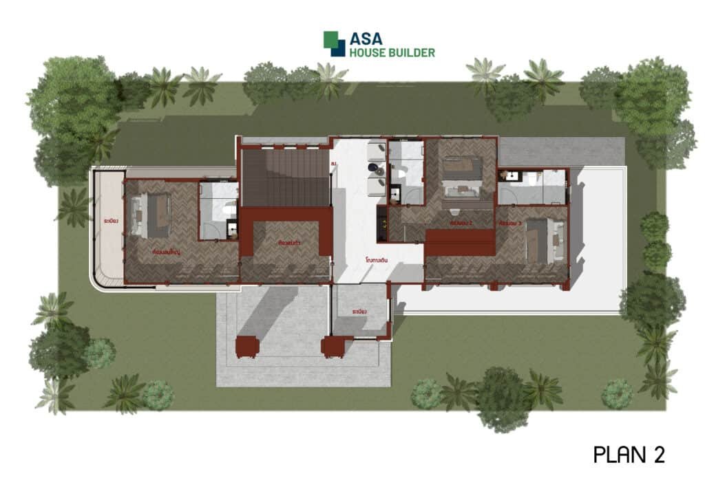 แบบ้าน 2 ชั้น ASA-CS01 ชั้น 2