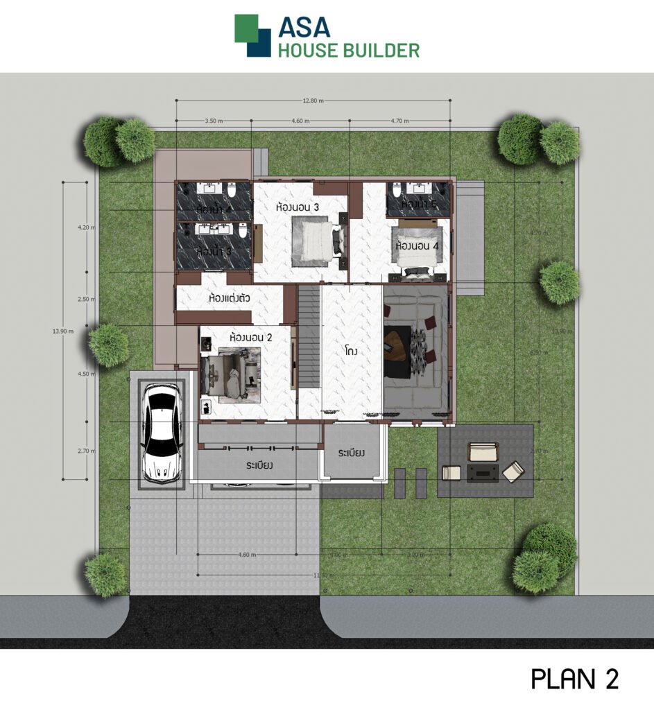แบบบ้าน 2 ชั้น ASA-CT01 ชั้น